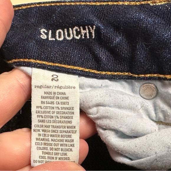 American Eagle Jeans Women's Sz. 2R Slouchy Stretch Cotton Blend 9" Rise - Picture 11 of 11